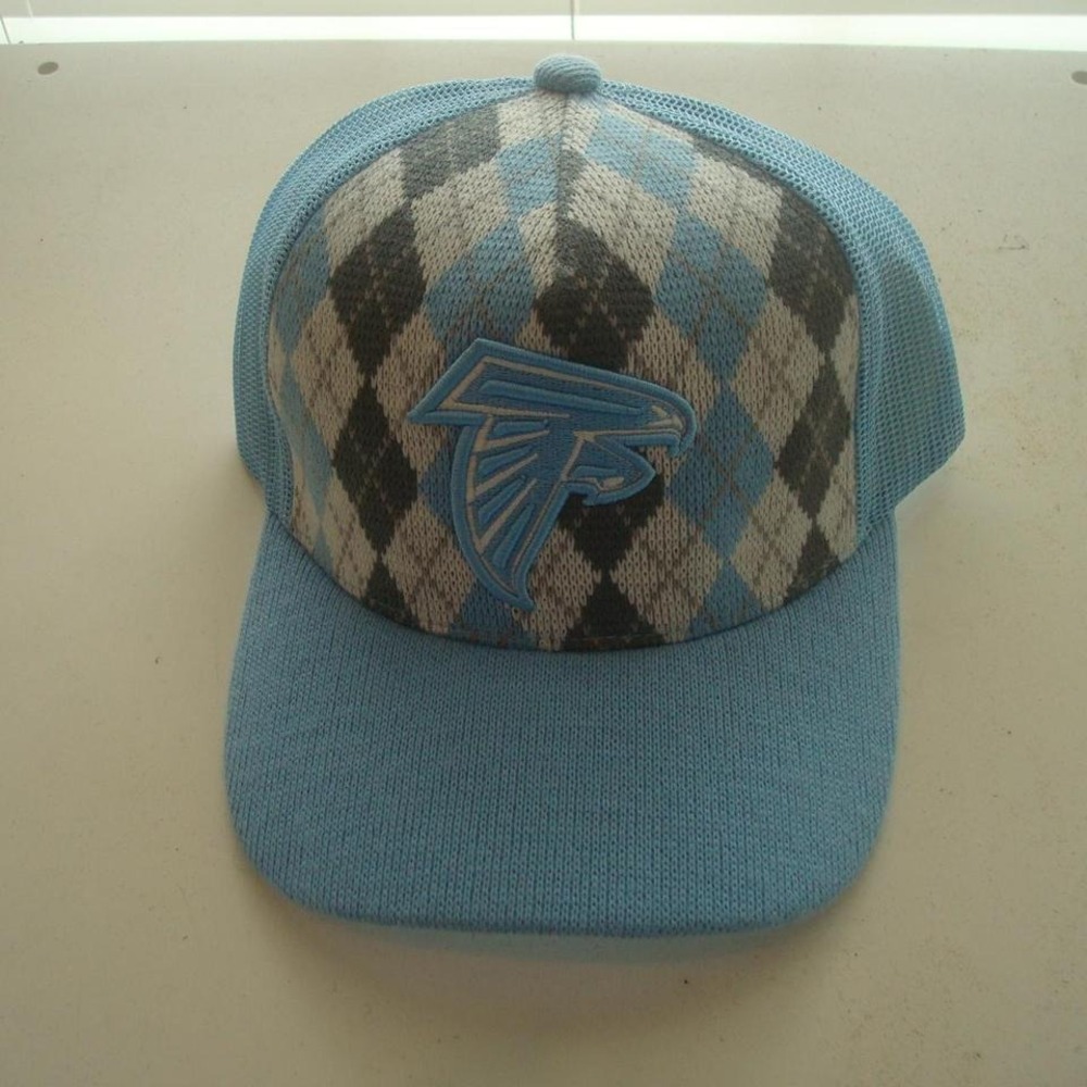 FALCONS‎ ARGYLE REEBOK SNAPBACK HAT CAP VINTAGE Y2K 00S E5 atlanta
